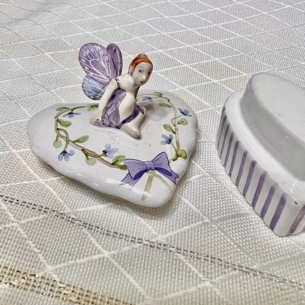 Vintage KHIM Porcelain Trinket Box Jewlery Box